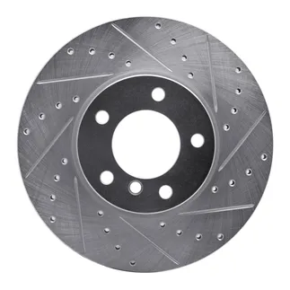 R1 Concepts EDZ-31089R Brake Rotor Drilled and Slotted Silver